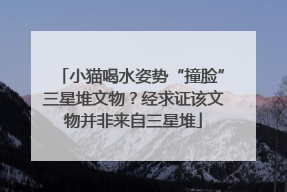 小猫喝水姿势“撞脸”三星堆文物？经求证该文物并非来自三星堆